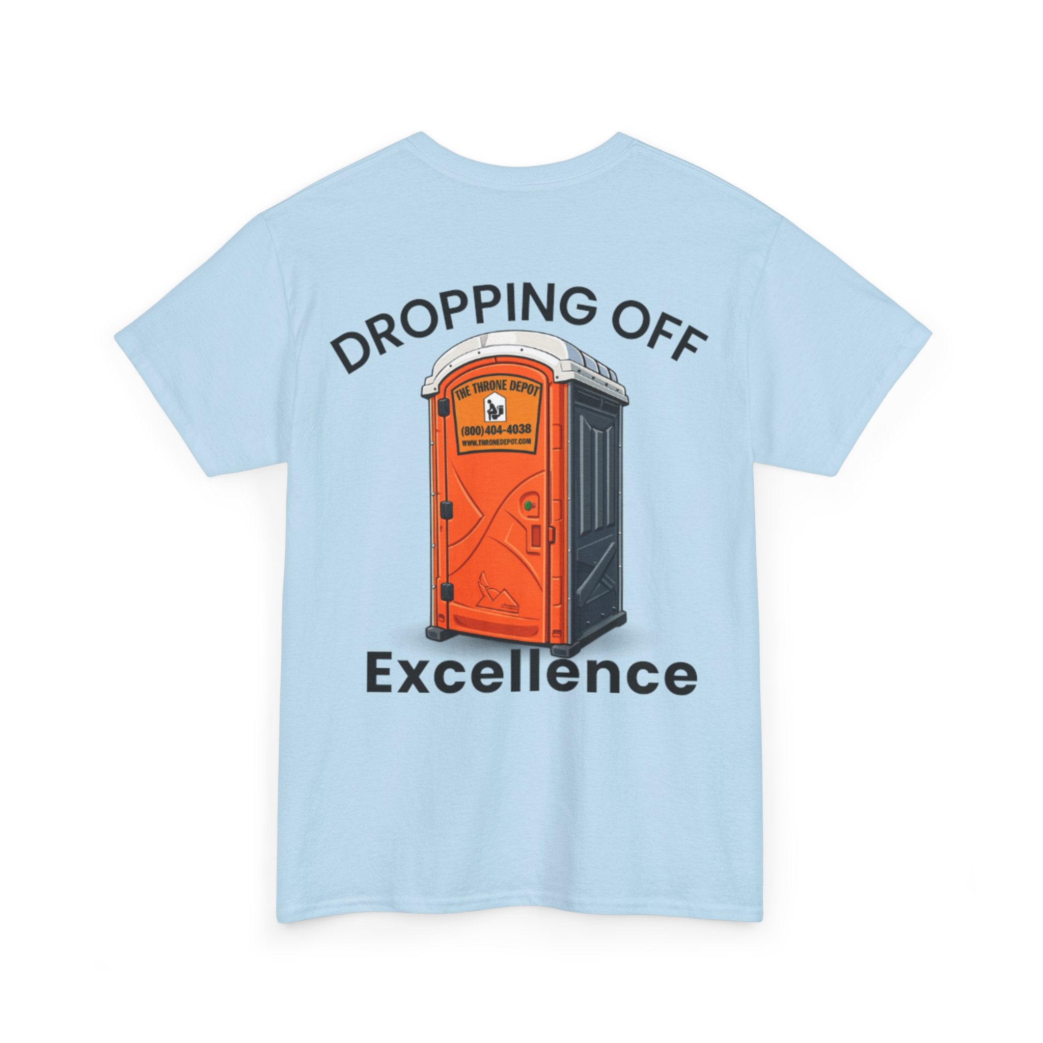 Dropping Off Excellence Tee | Porta Potty Illustration, Construction Humor