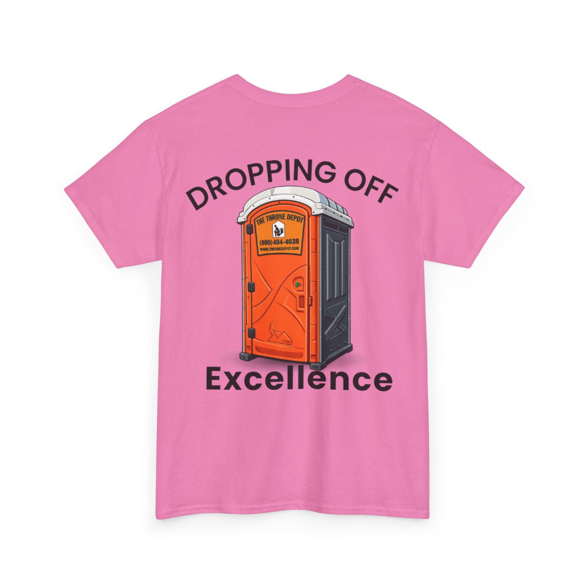 Dropping Off Excellence Tee | Porta Potty Illustration, Construction Humor