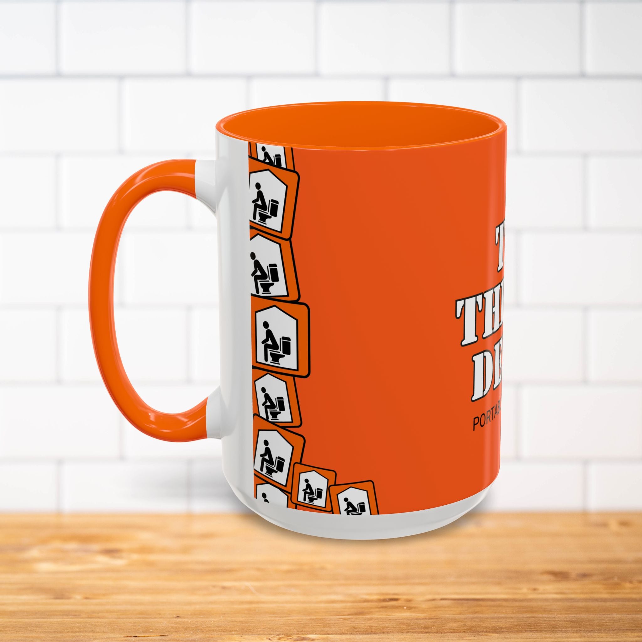 The Throne Depot Portable Restrooms Mug | Accent Coffee Mug