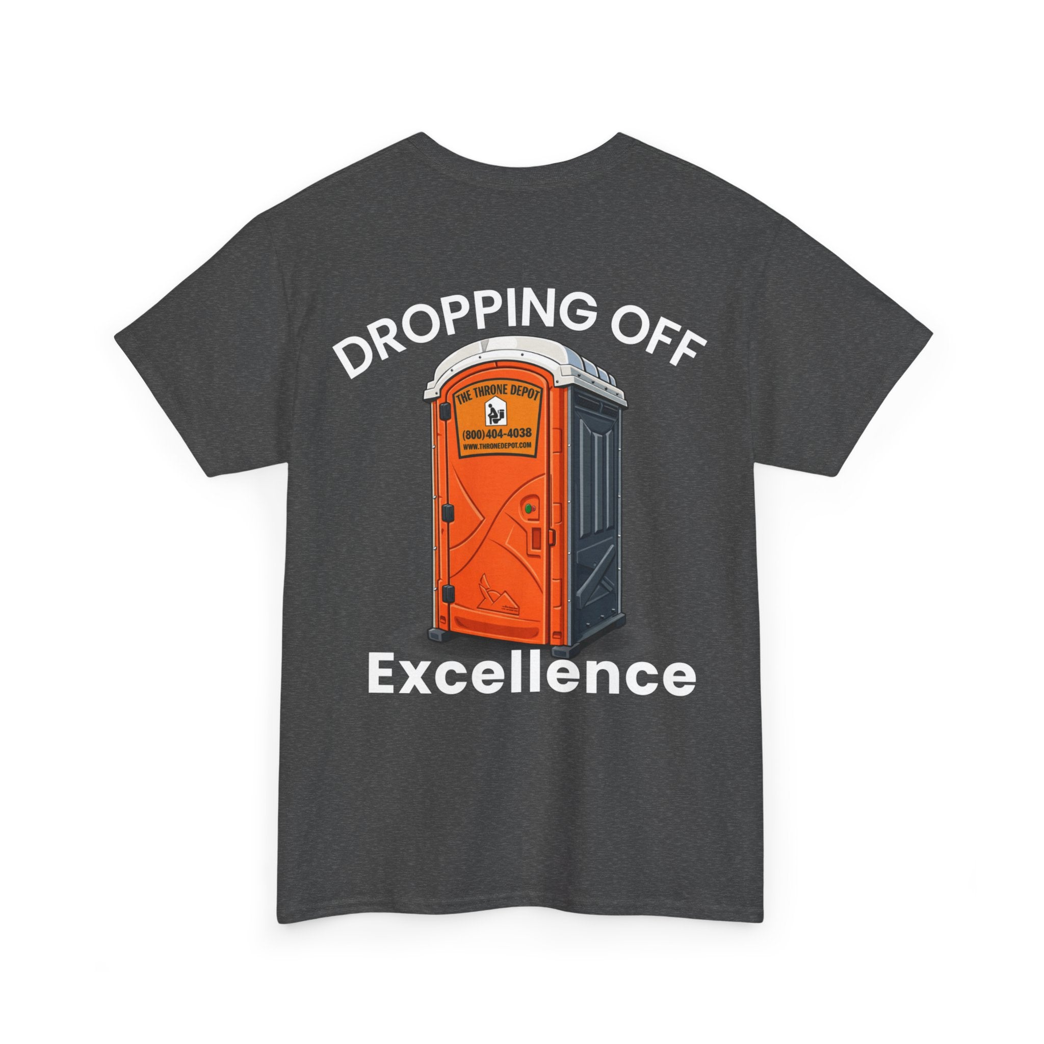 Dropping Off Excellence Tee | Porta Potty Illustration, Construction Humor