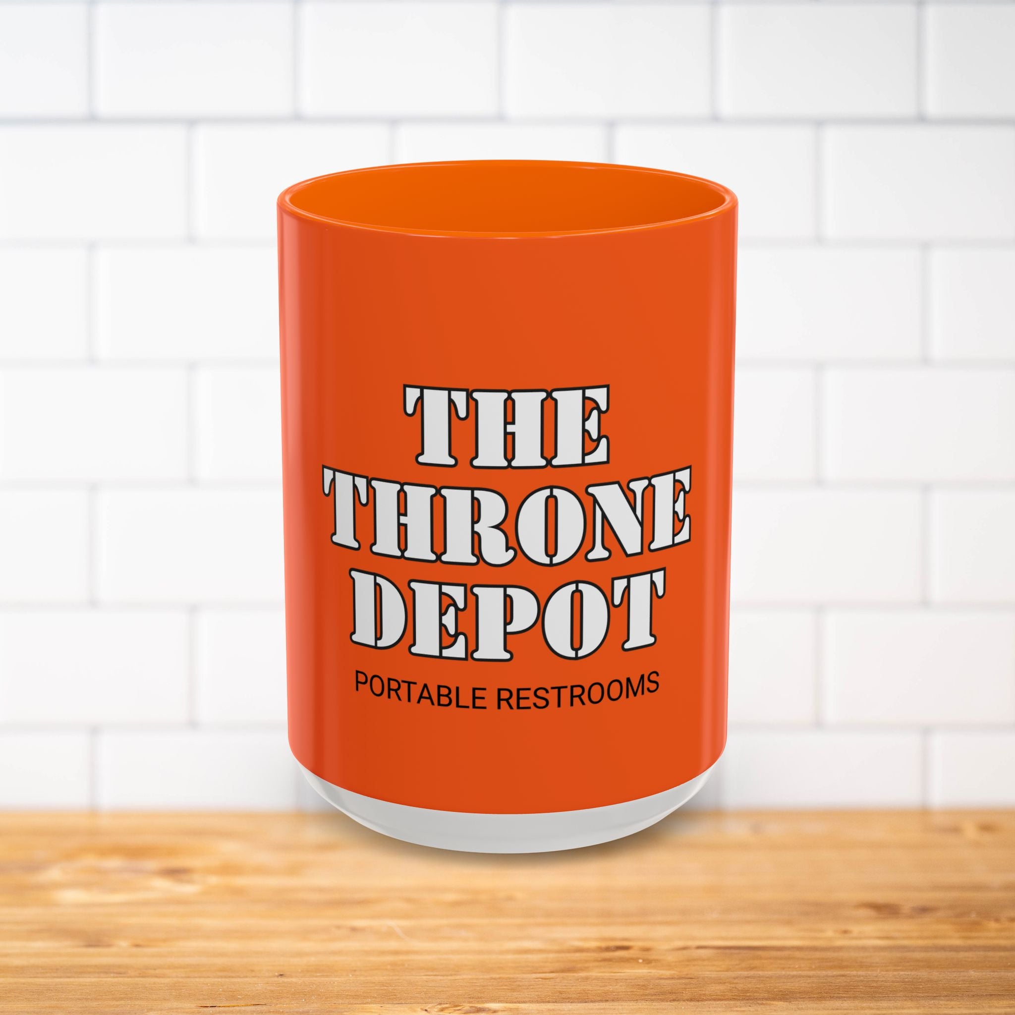 The Throne Depot Portable Restrooms Mug | Accent Coffee Mug
