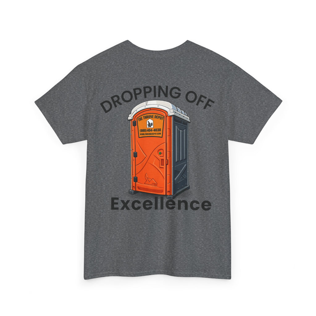 Dropping Off Excellence Tee | Porta Potty Illustration, Construction Humor