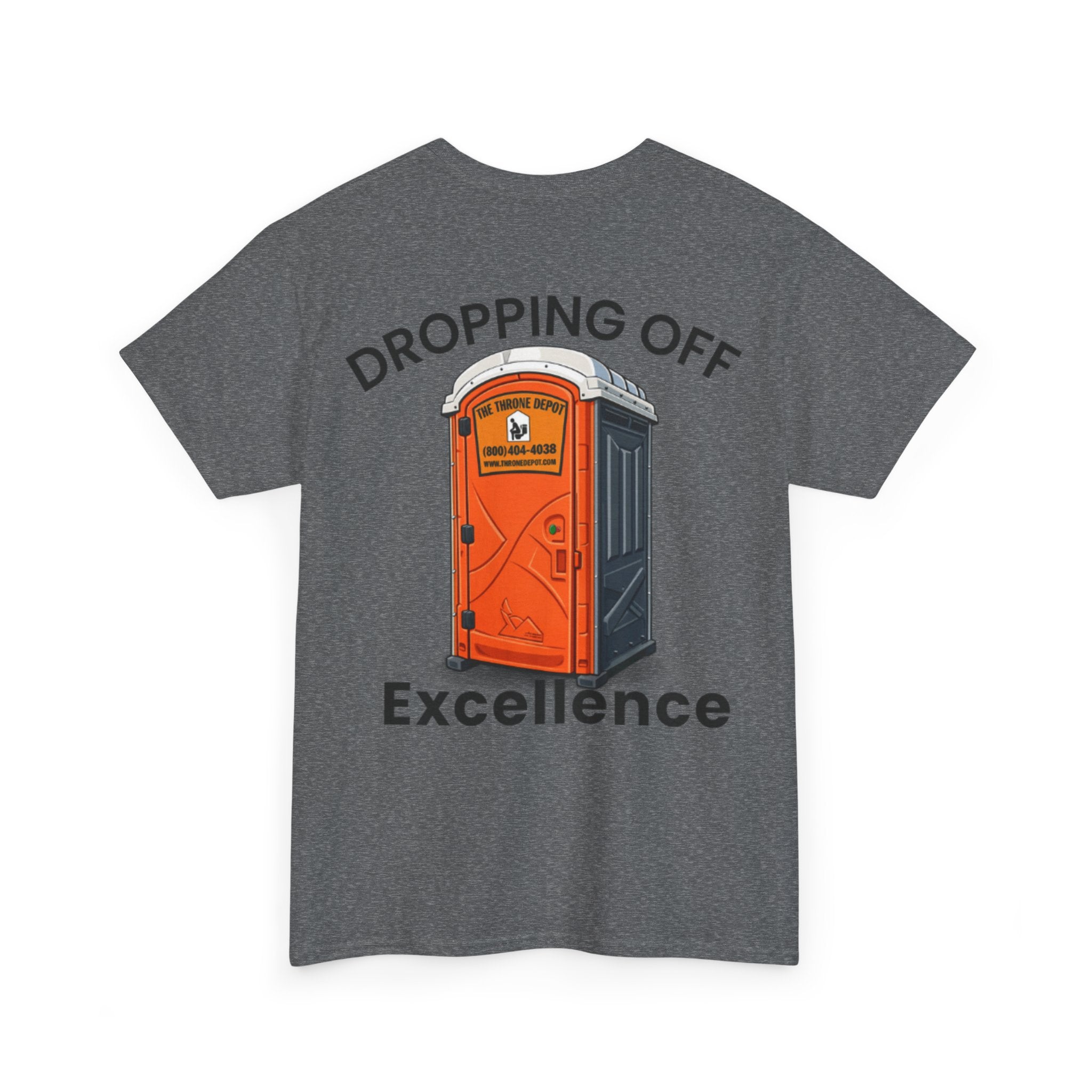 Dropping Off Excellence Tee | Porta Potty Illustration, Construction Humor